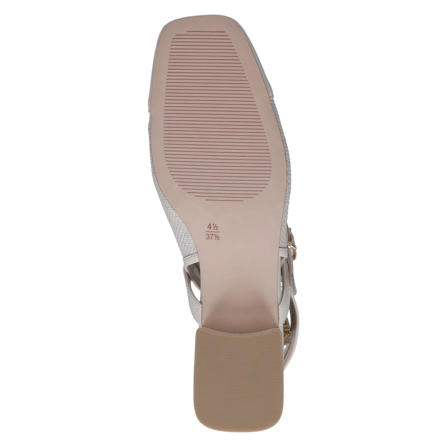 Caprice Slingback Block Heel Leather - Vanilla