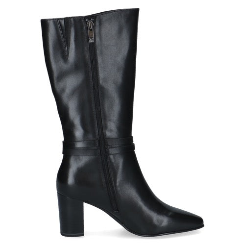 COMING SOON Caprice Leather Knee-High Boots - Black