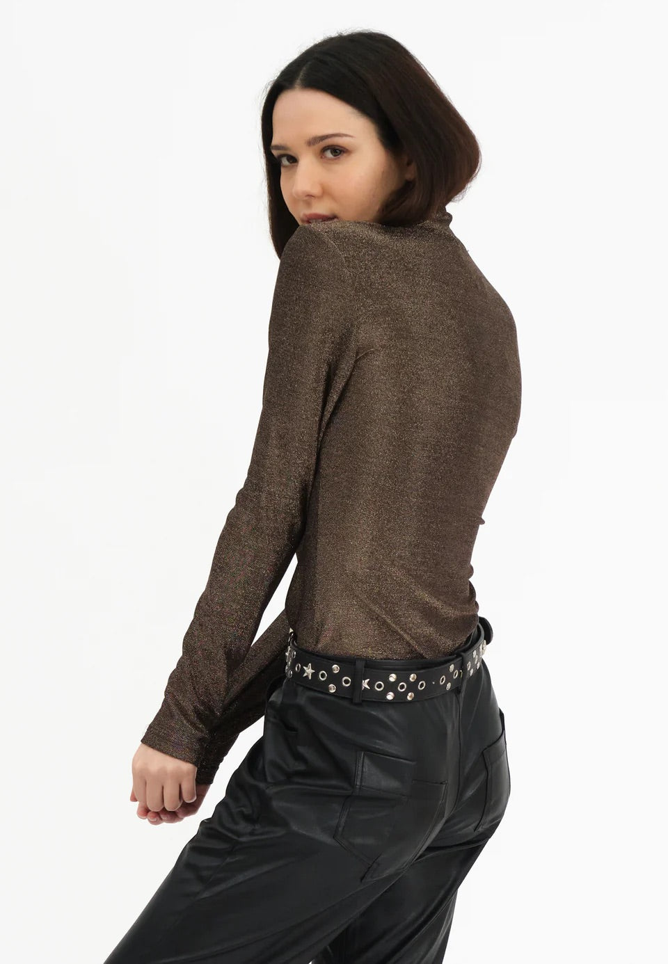 Religion Luna Polo Neck - Brown
