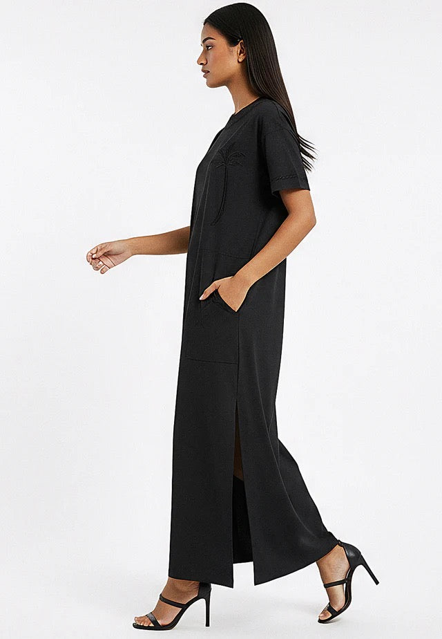 Religion T-Shirt Summer Dress - Black