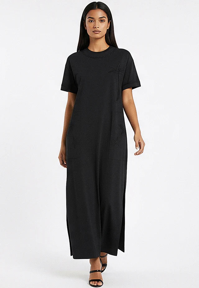 Religion T-Shirt Summer Dress - Black