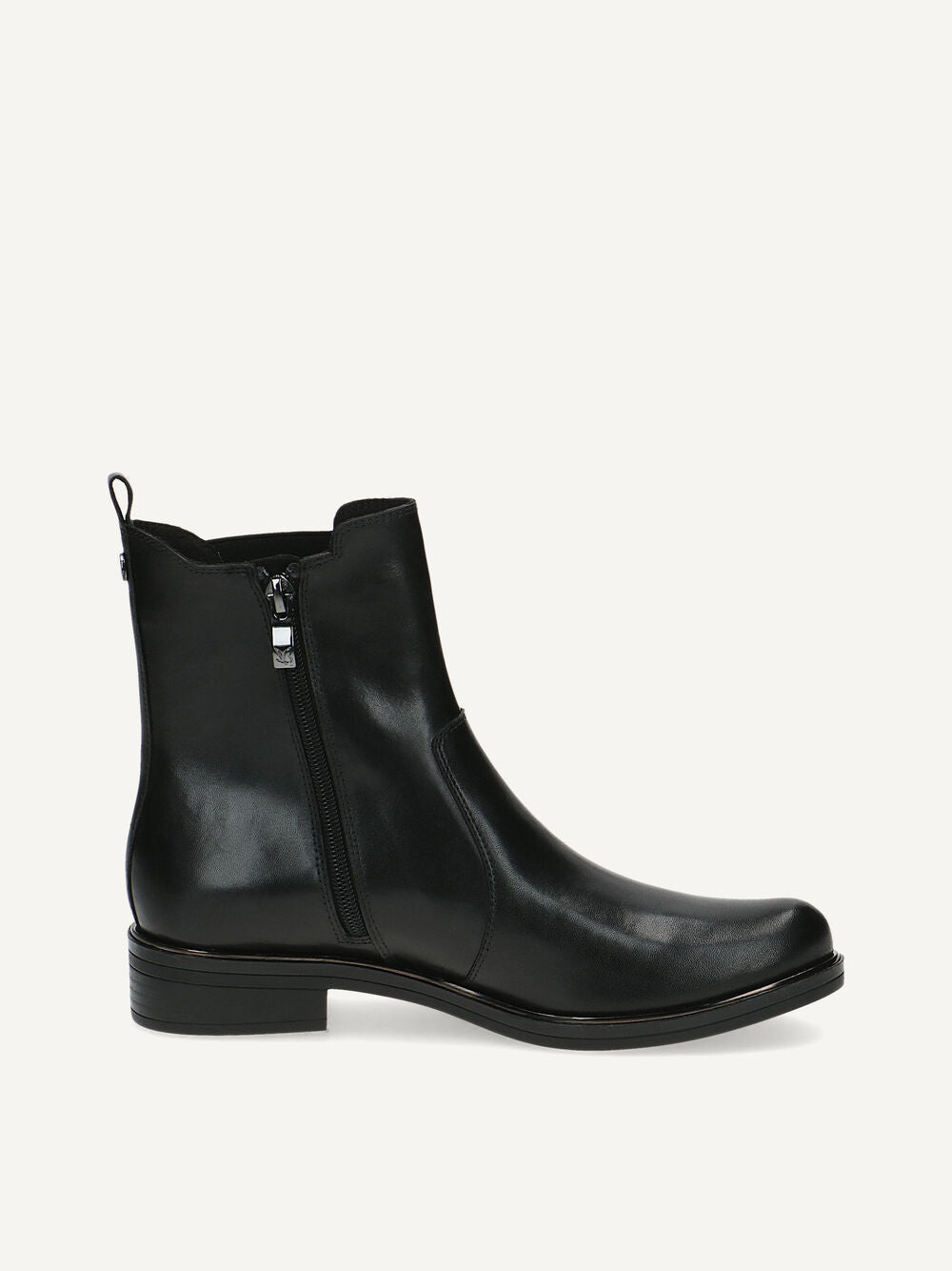 *COMING SOON* Caprice Classic Leather Low Heel Ankle Boot - Black