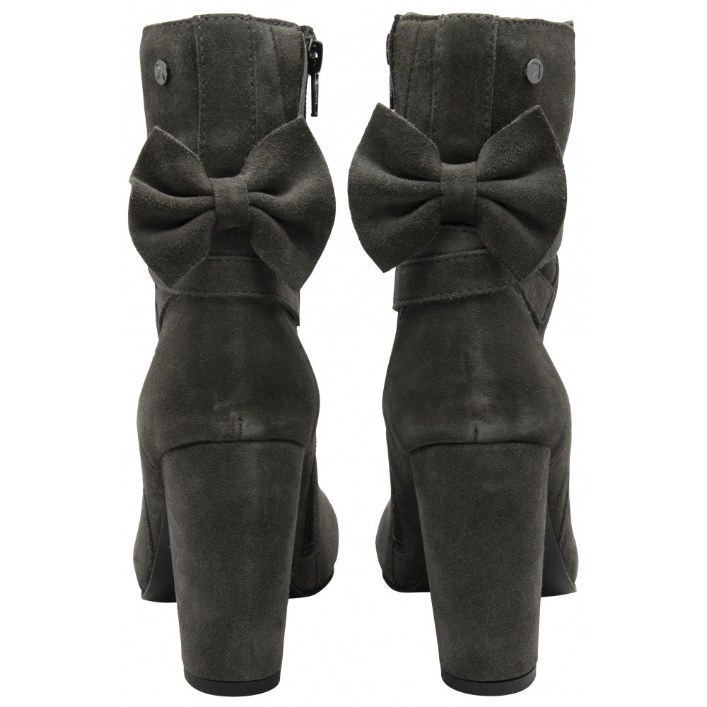 Ravel Suede Alder Heeled Ankle Boots - Greyh