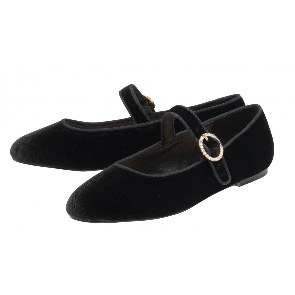 Ravel Caxton Velvet Shoe - Black