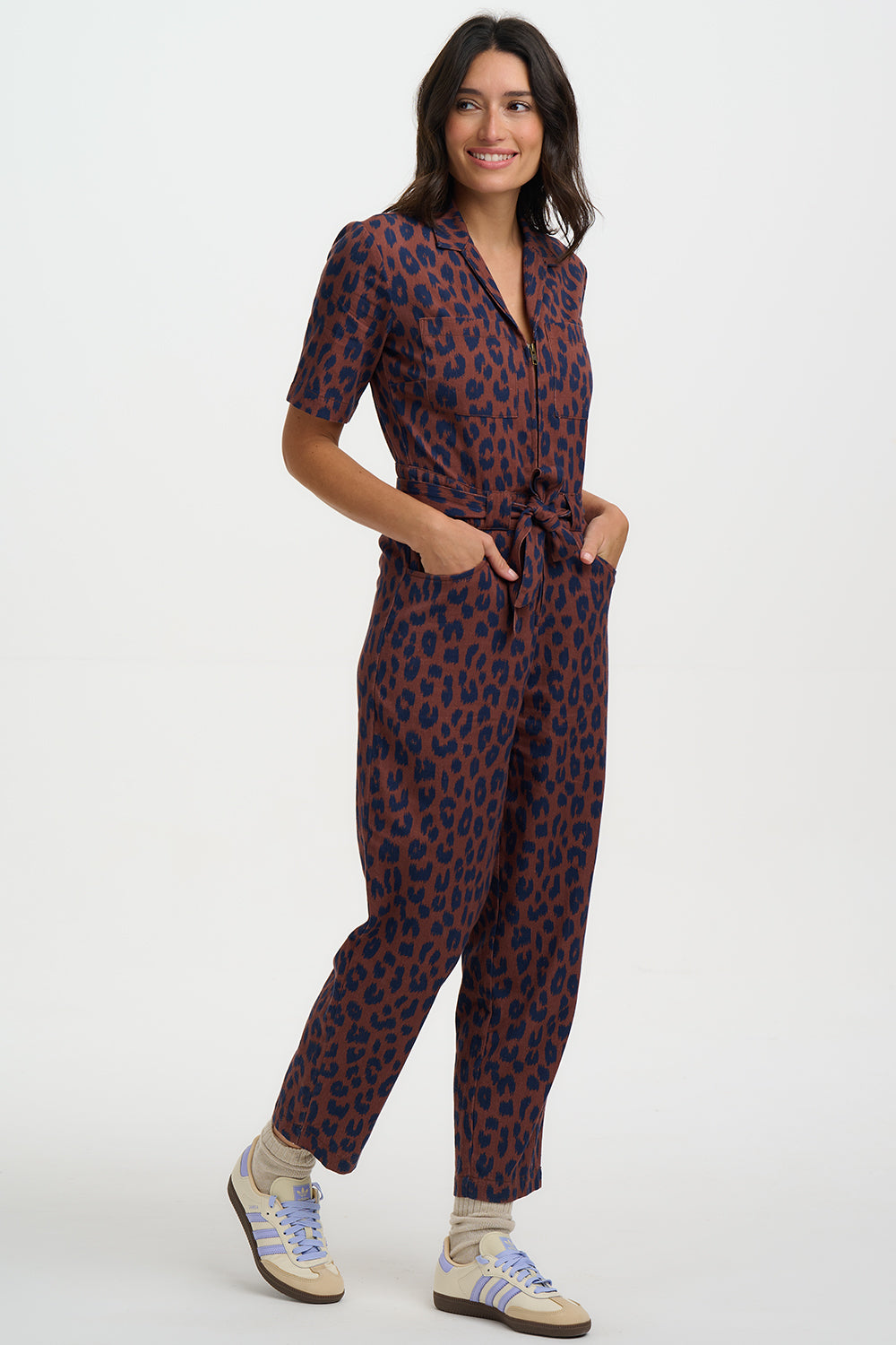 Sugarhill Brighton Meredith Cotton Jumpsuit - Leopard