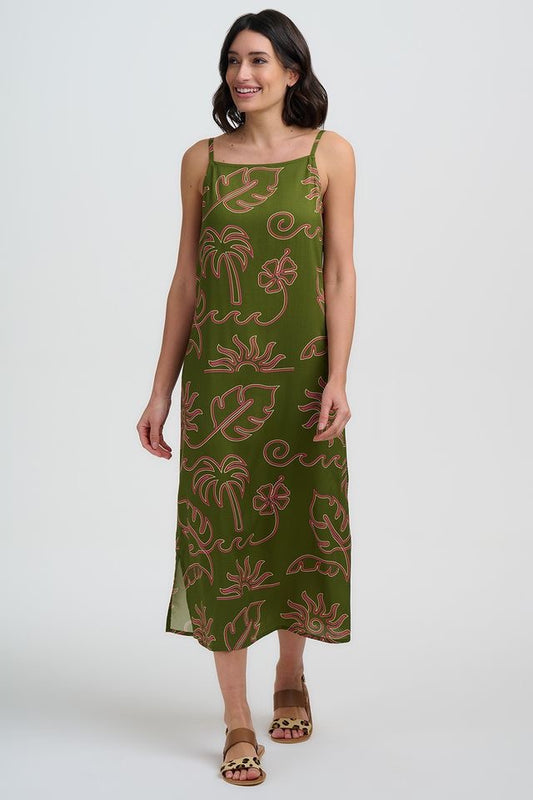 Sugarhill Brighton Raganni Midi Sundress - Khaki
