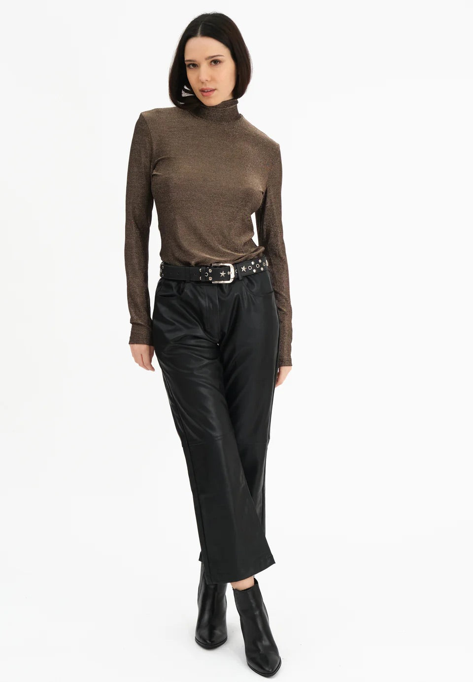 Religion Luna Polo Neck - Brown