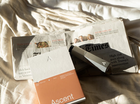 Ascent Starter Pack Case with Perfume - Brown
