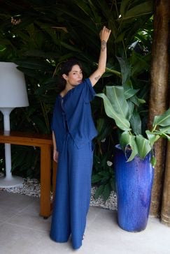 ICHI Katio Blouse - True Blue