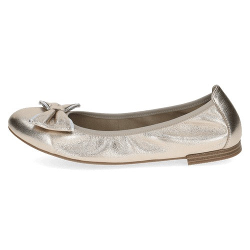 *NEW IN* Caprice Metallic Leather Pumps - Pale Gold