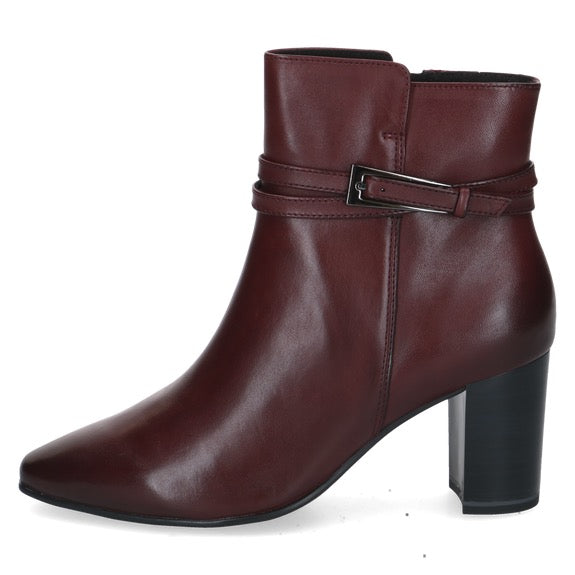 *COMING SOON* Caprice Leather Ankle Boots - Bordeaux