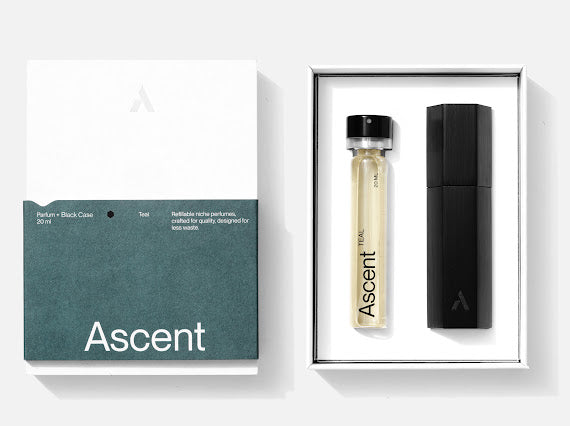 Ascent Starter Pack Case with Perfume - Teal